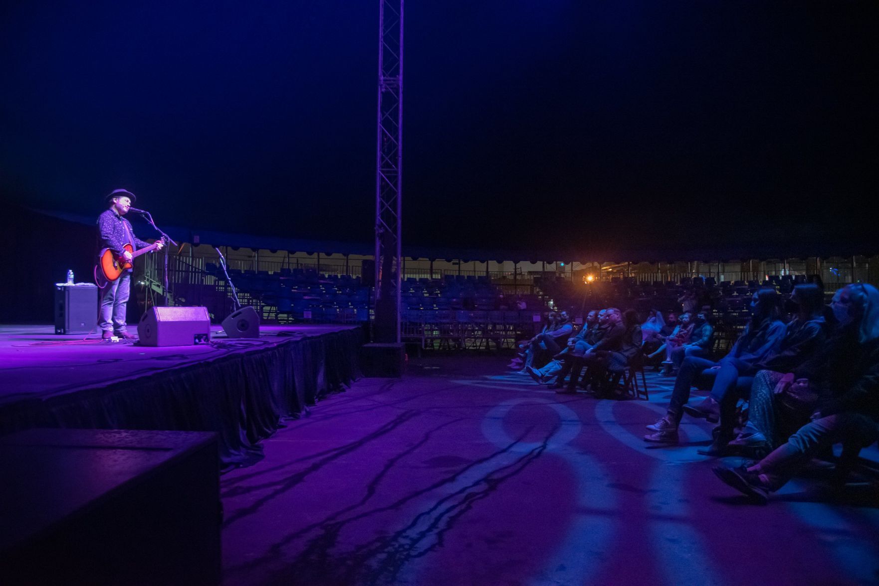 Martin Sexton performs under the Big Top in Grand Center